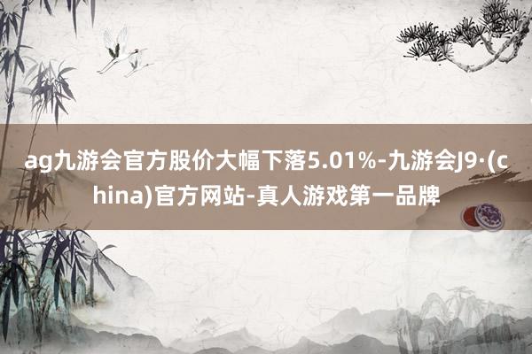 ag九游会官方股价大幅下落5.01%-九游会J9·(china)官方网站-真人游戏第一品牌