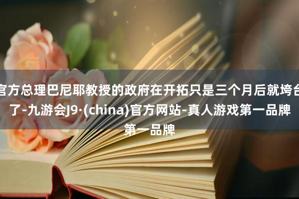 官方总理巴尼耶教授的政府在开拓只是三个月后就垮台了-九游会J9·(china)官方网站-真人游戏第一品牌